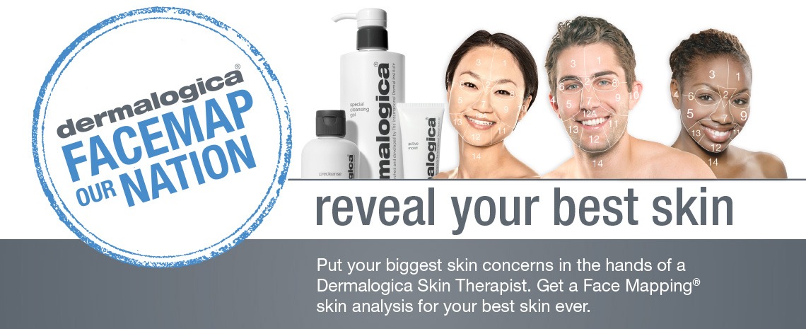 Dermalogica face mapping, face map our nation