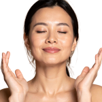 Glowing hydrated skin woman representing skin booster treatment in Brighton
