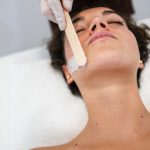 Facial waxing treatment in Brighton including eyebrow shaping and facial hair removal